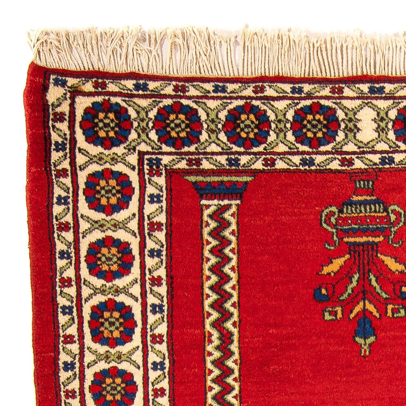 Tapis afghan - Boukhara - 158 x 94 cm - rouge foncé