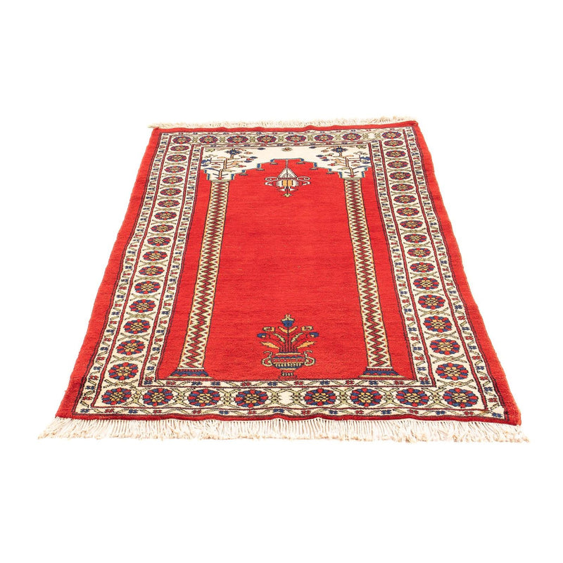 Tapis afghan - Boukhara - 158 x 94 cm - rouge foncé