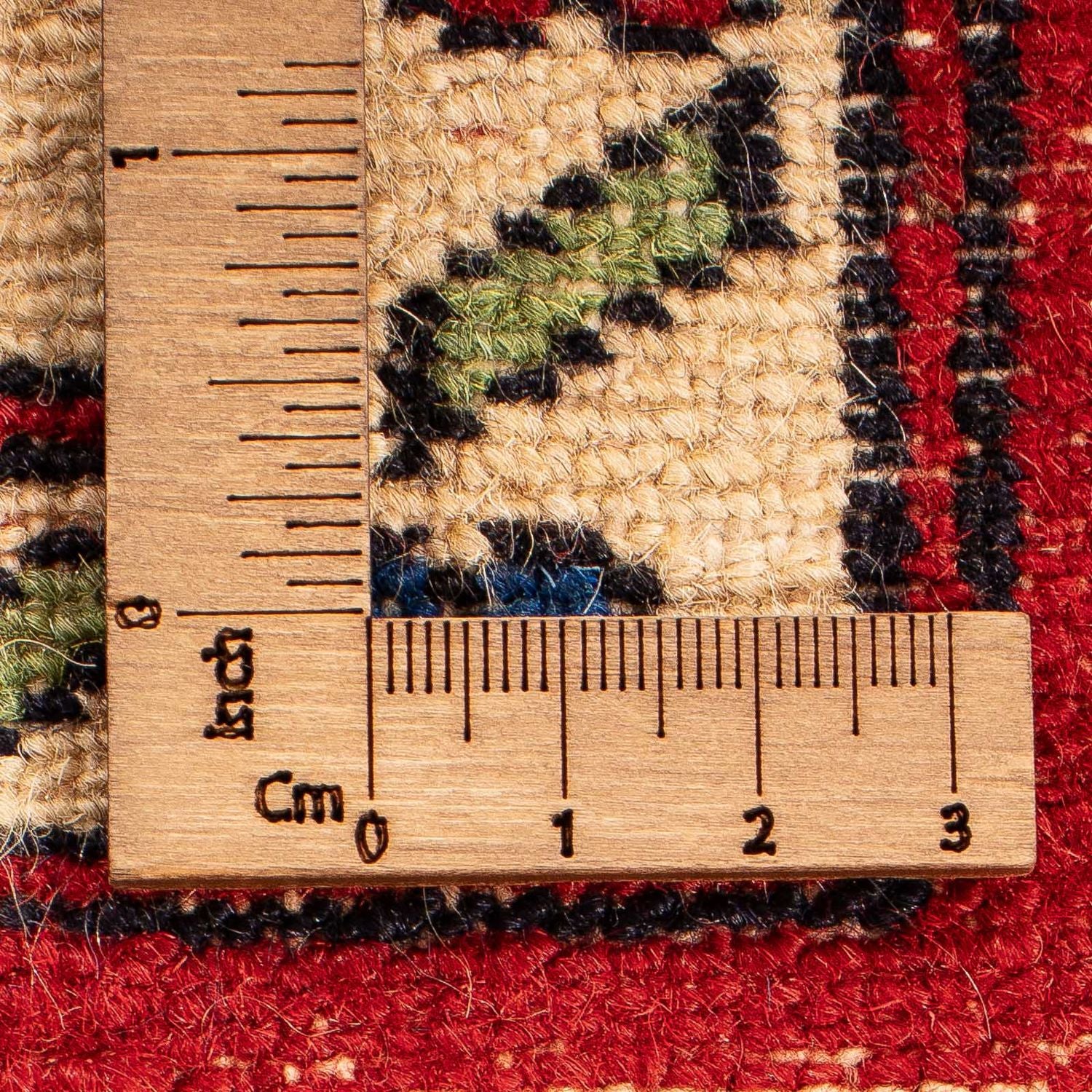 Tapis afghan - Boukhara - 158 x 94 cm - rouge foncé