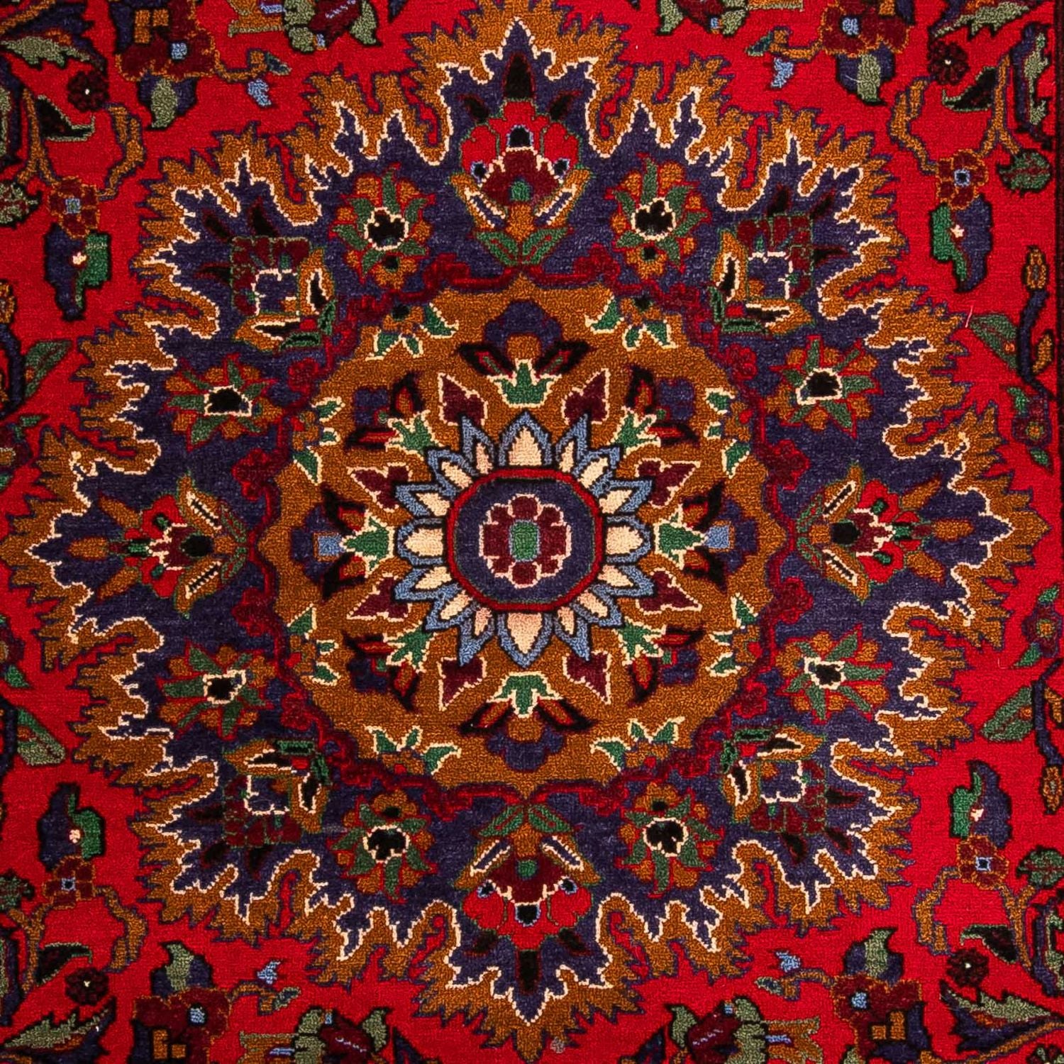 Tapis de couloir Tapis afghan - 205 x 114 cm - rouge foncé