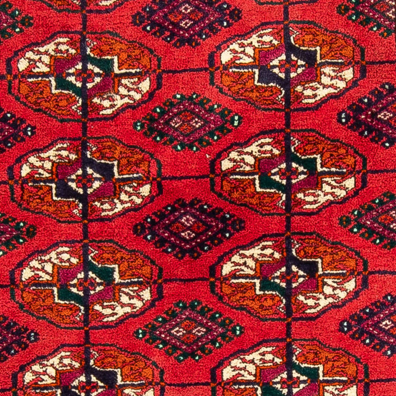 Tapis Turkaman - 123 x 83 cm - rouge foncé