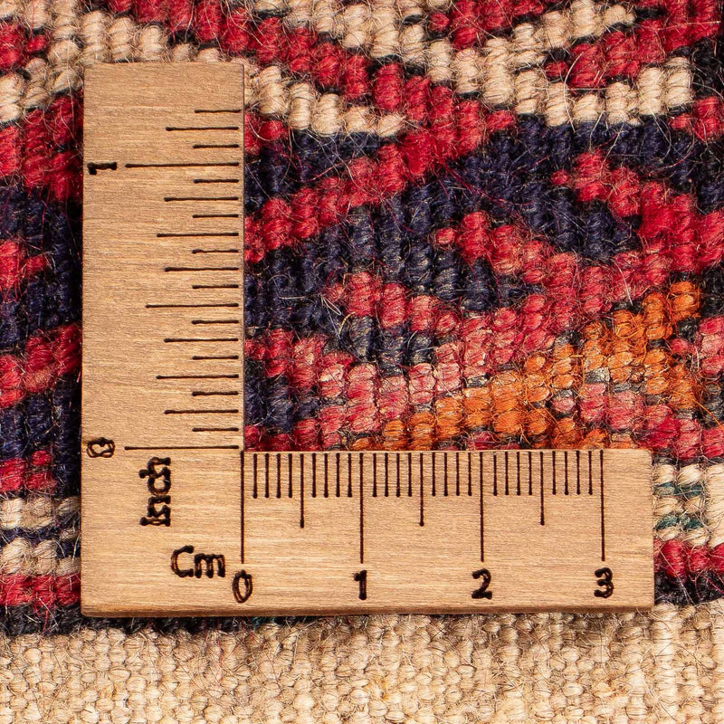 Tapis Turkaman - 123 x 83 cm - rouge foncé