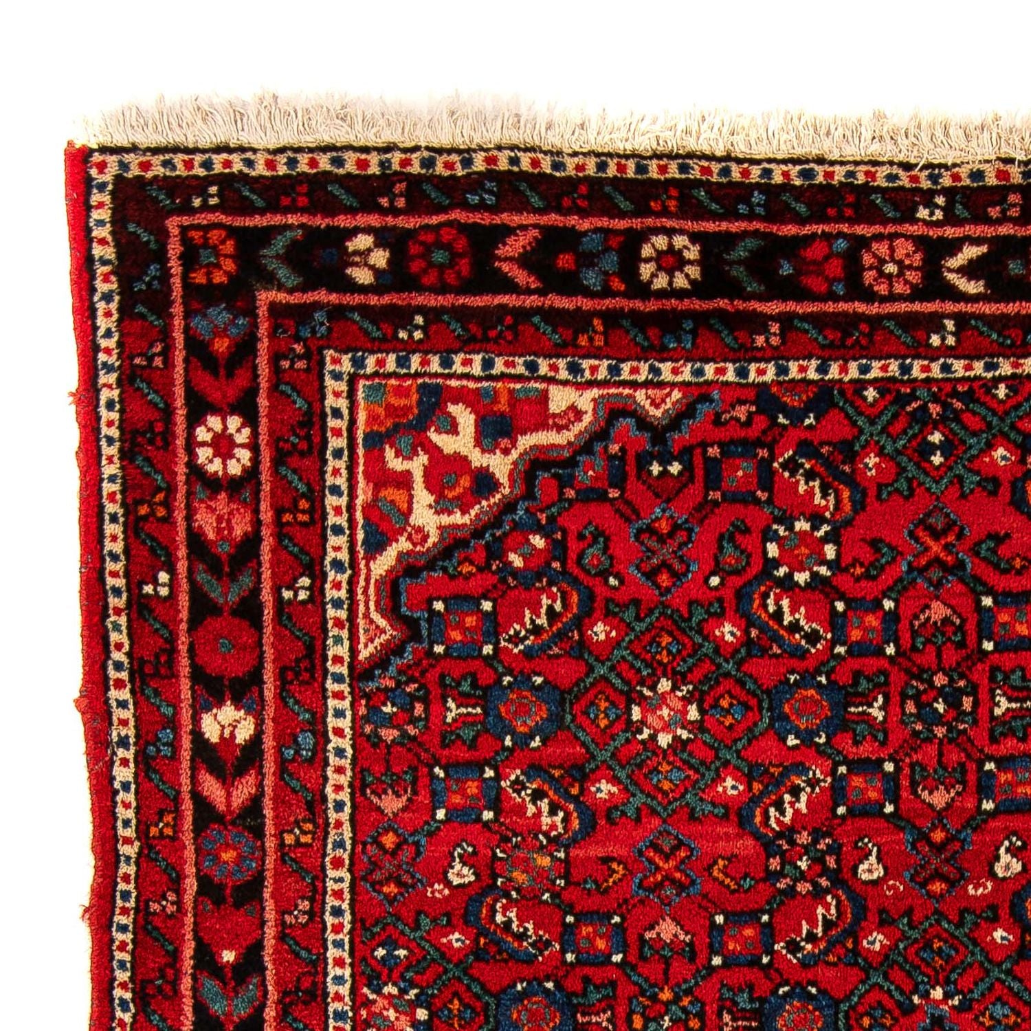 Tapis persan - Nomadic - 159 x 113 cm - rouge foncé