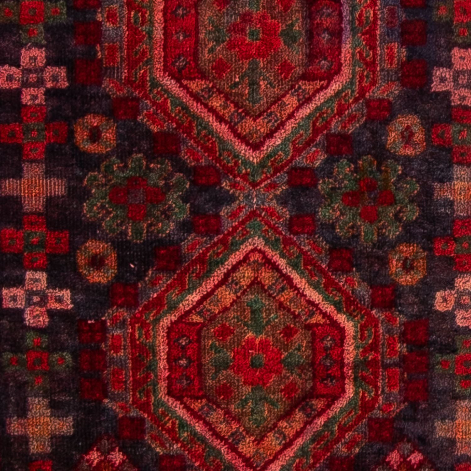 Orientteppich 154 x 78 cm - dunkelrot