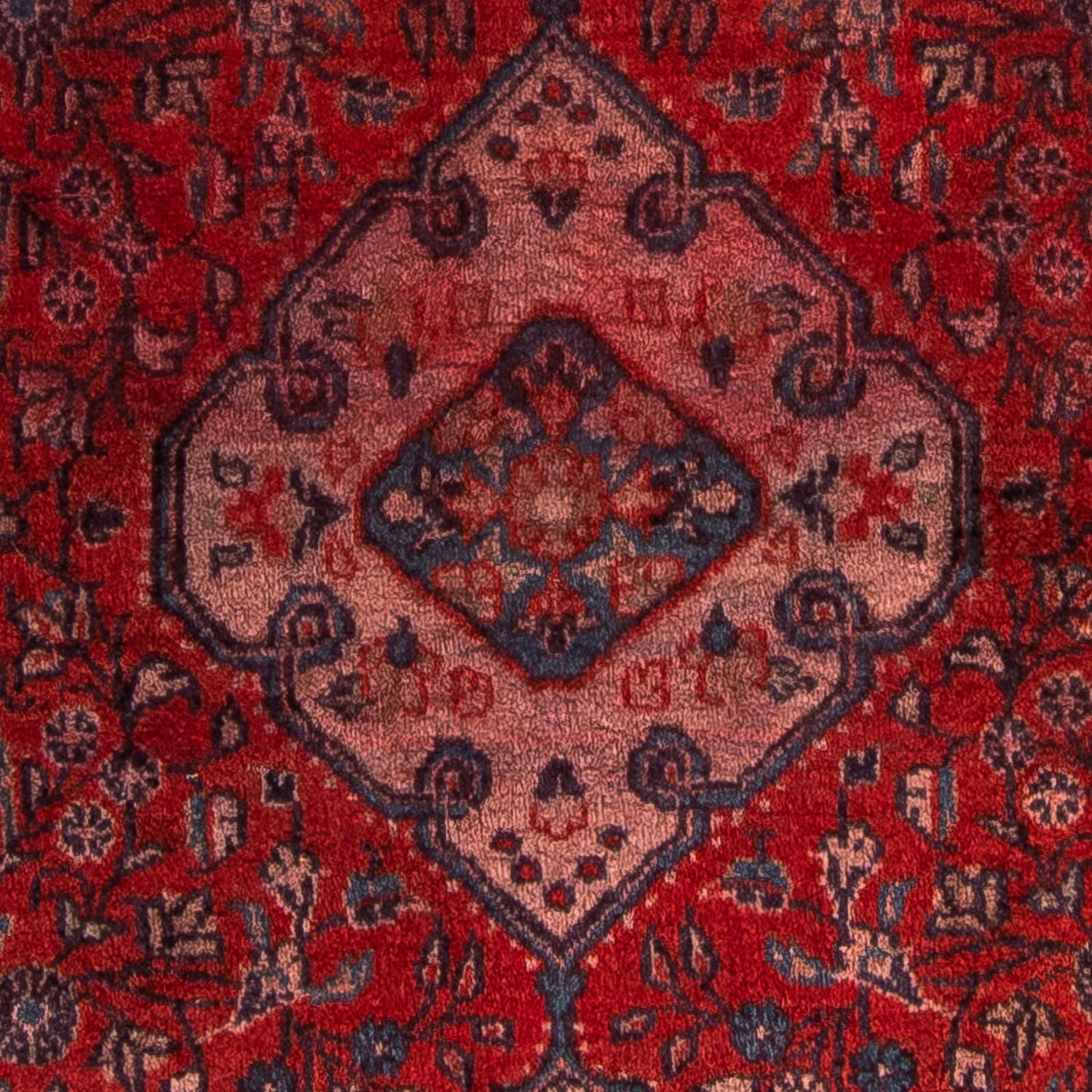 Tapis persan - Nomadic - 150 x 107 cm - rouge foncé