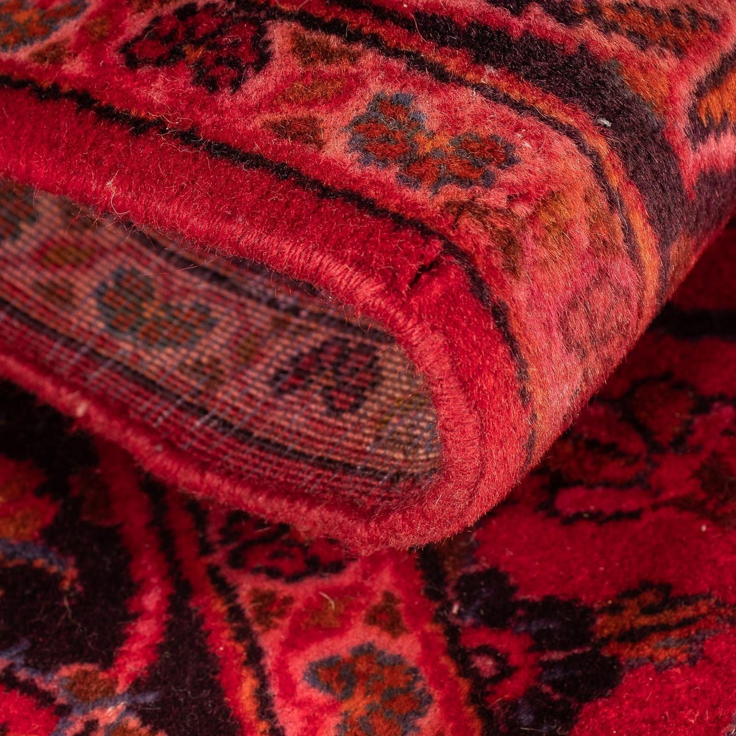 Tapis persan - Keshan - 155 x 100 cm - rouge foncé