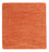 Tapis en laine carré  - 47 x 47 cm - orange