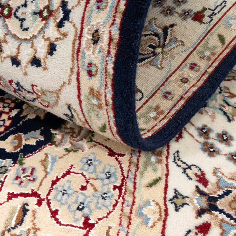 Tapis oriental - Nain - Indus - 200 x 134 cm - bleu foncé