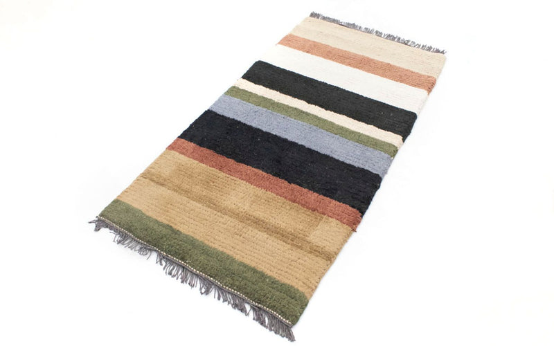 Nepal Teppich 140 x 70 cm - mehrfarbig