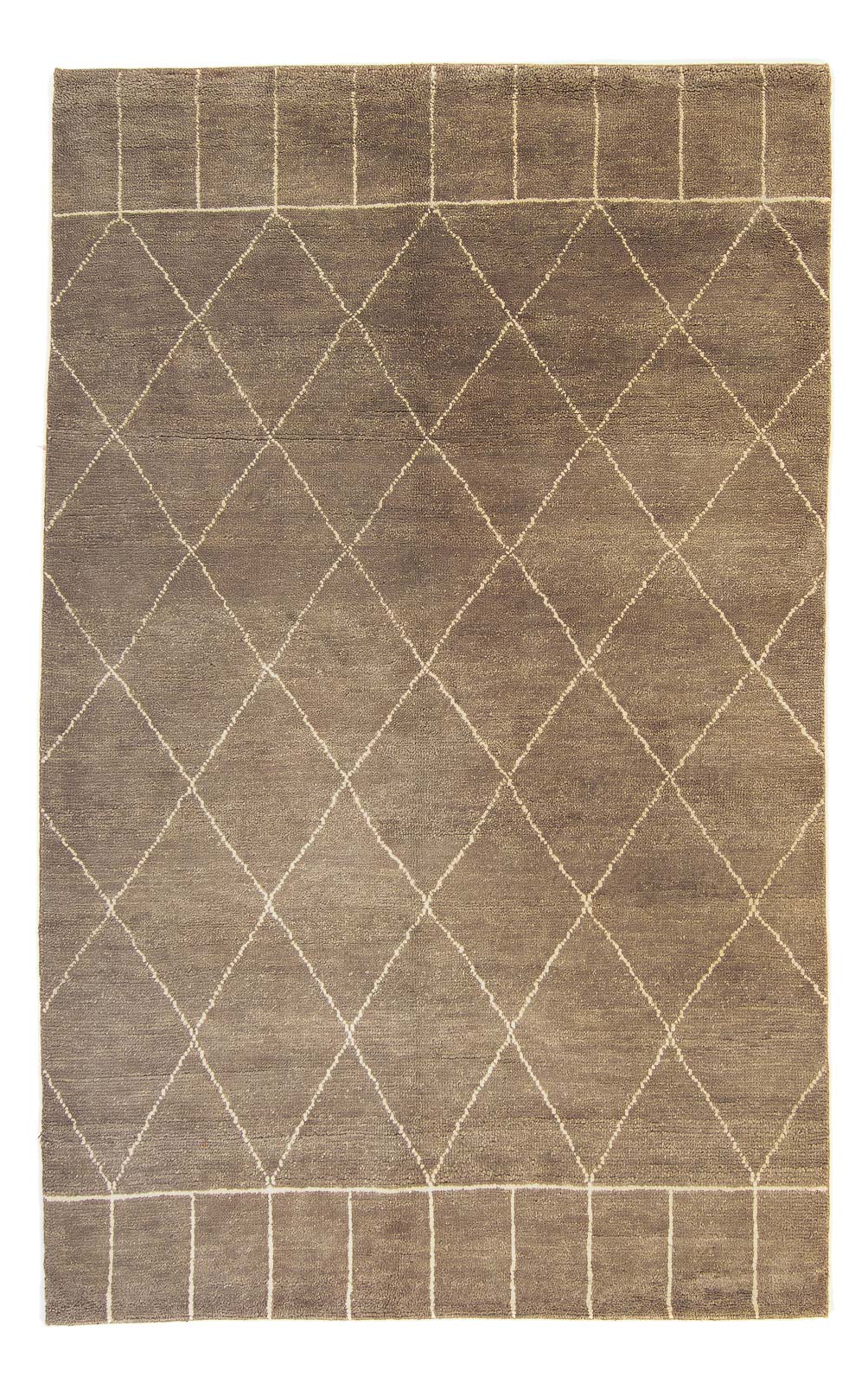 Designer Teppich 240 x 160 cm - dunkelbraun