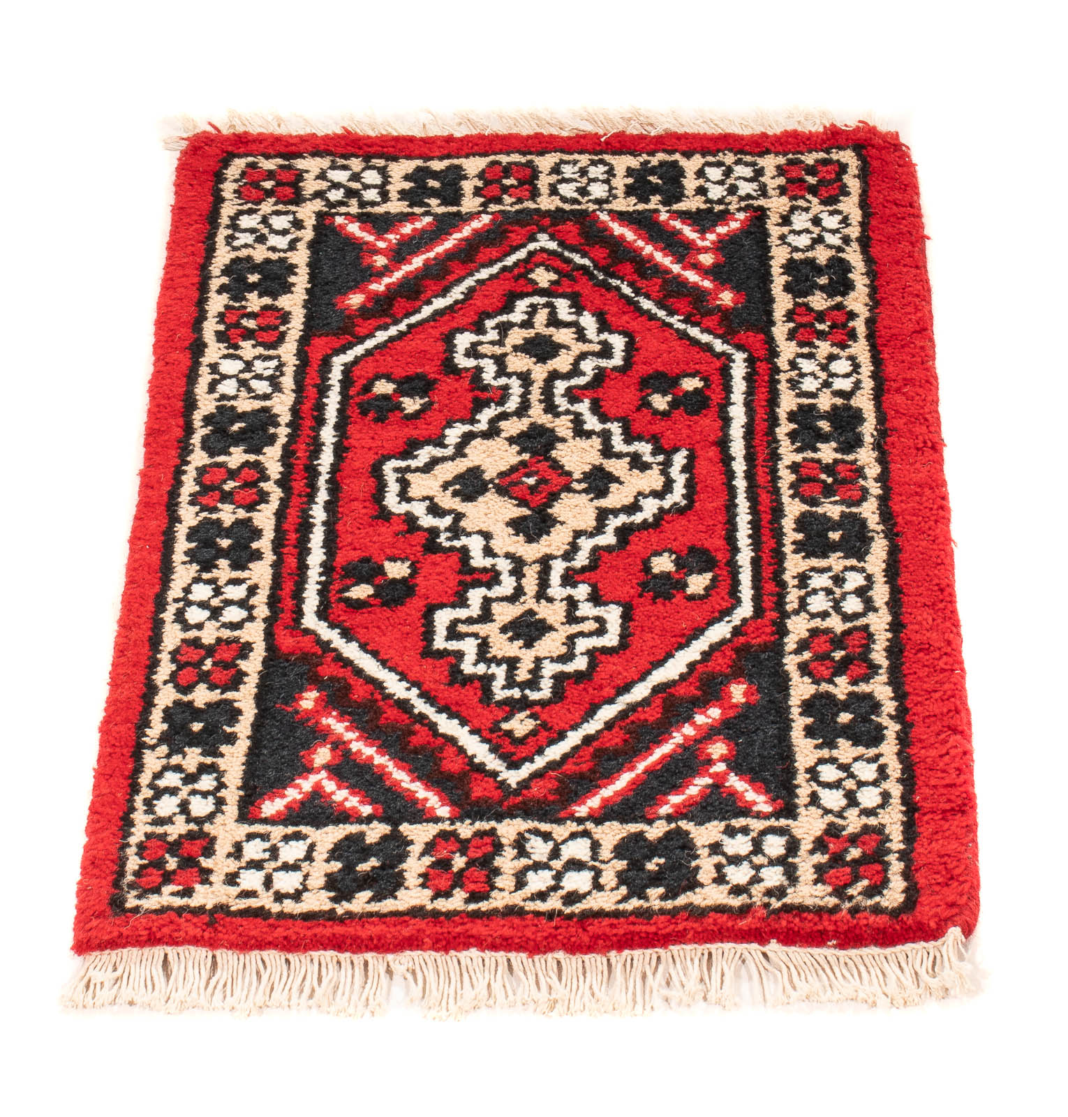 Tapis oriental - 60 x 40 cm - rouge foncé