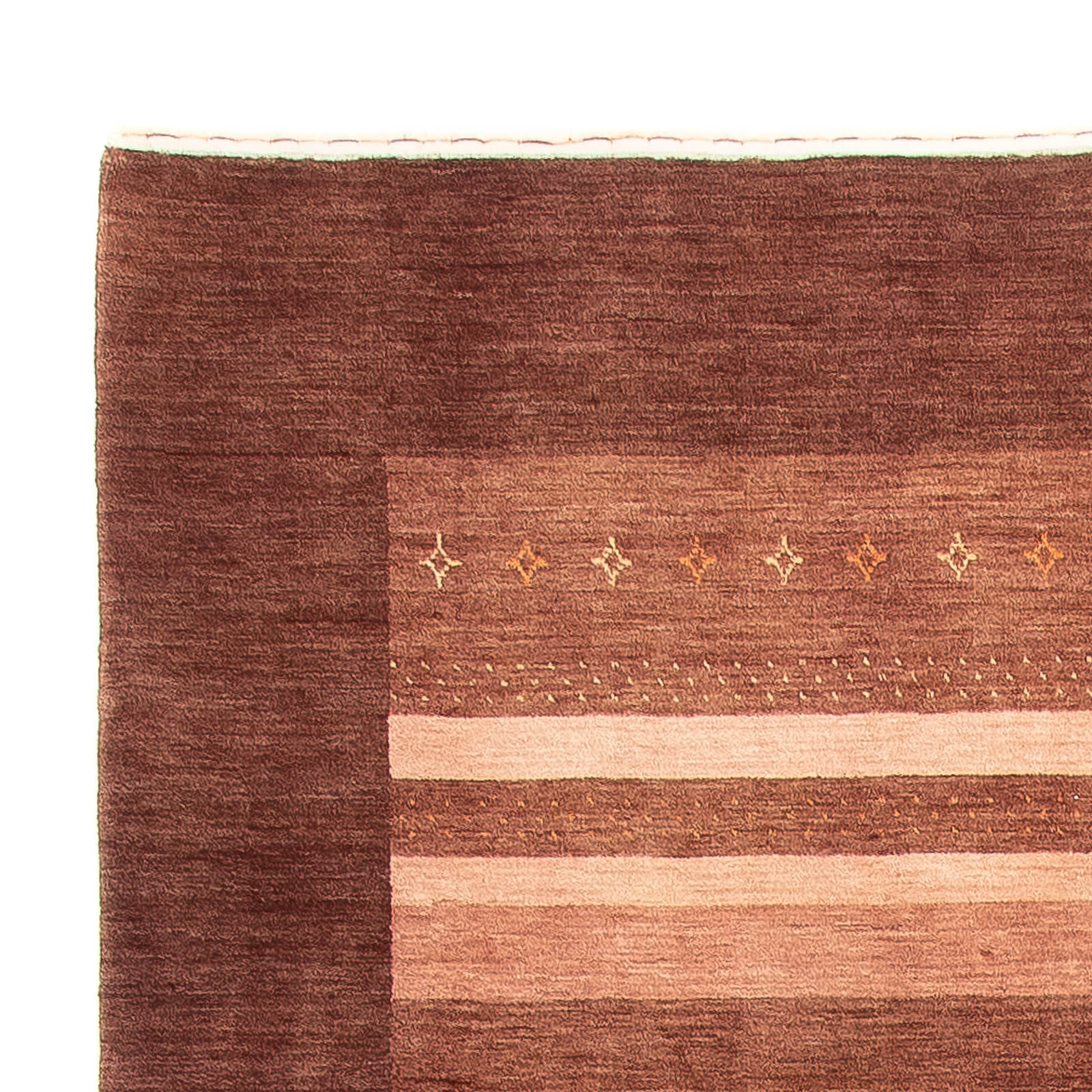 Tapis Gabbeh - Loribaft Indus - 247 x 172 cm - marron