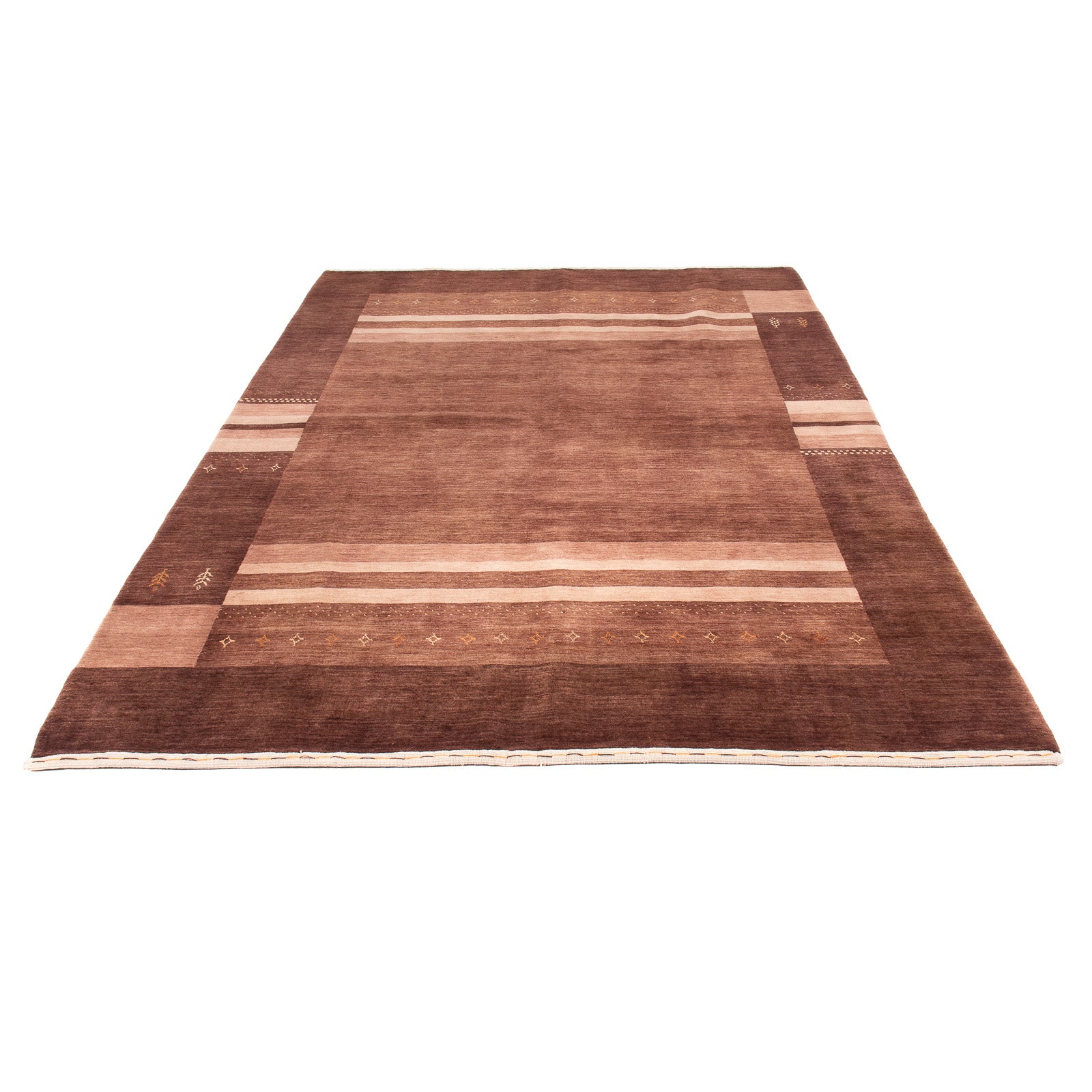 Tapis Gabbeh - Loribaft Indus - 247 x 172 cm - marron