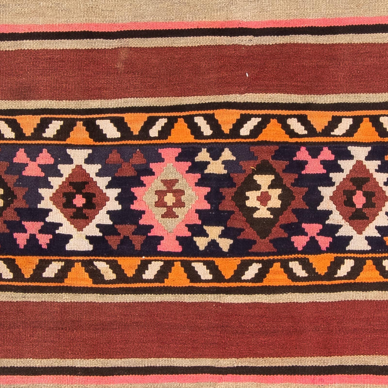 Tapis de couloir Tapis Kelim - Vieux - 360 x 140 cm - multicolore