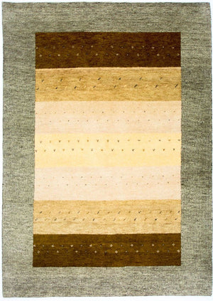 Tapis Gabbeh - Indus - 241 x 174 cm - multicolore