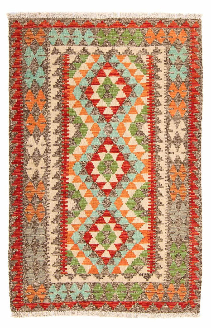 Tapis Kelim - Splash - 148 x 97 cm - multicolore
