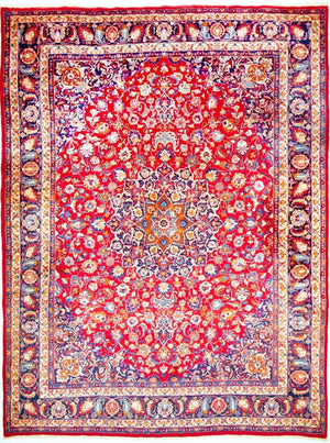 Tapis persan - Classique - 396 x 293 cm - rouge