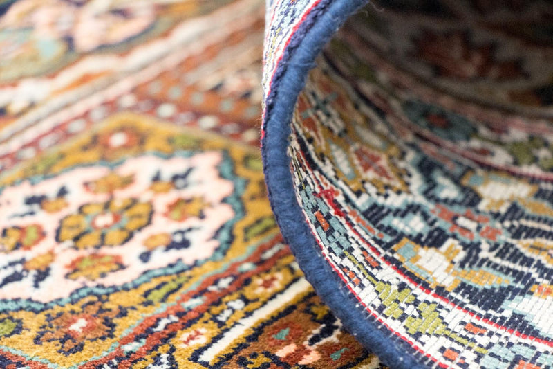 Tapis en soie - Soie du Cachemire - 157 x 93 cm - multicolore