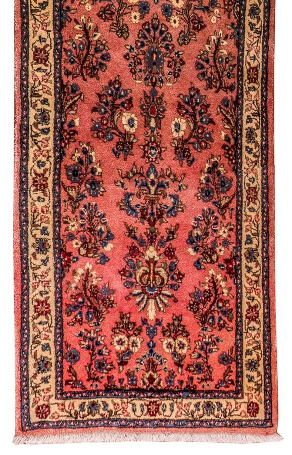 Tapis de couloir Tapis persan - Classique - 316 x 75 cm - rouge