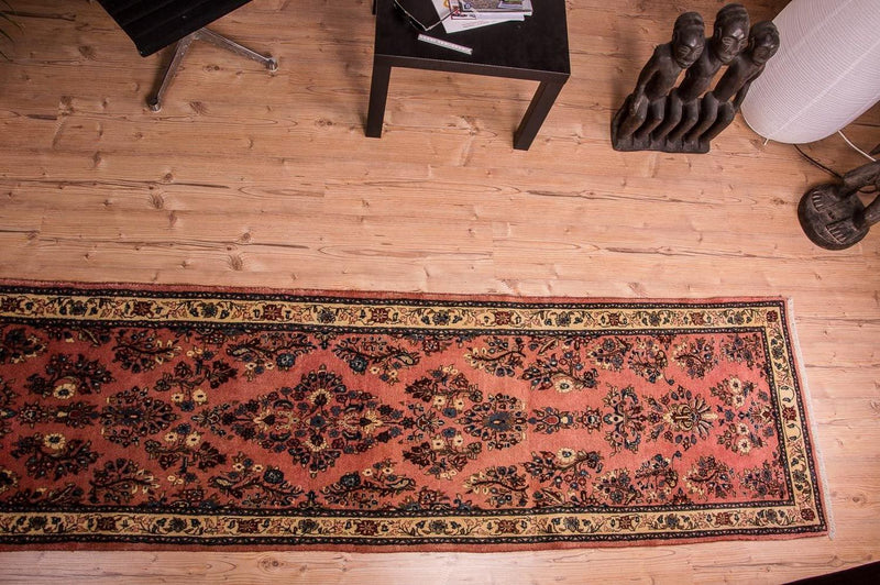 Tapis de couloir Tapis persan - Classique - 316 x 75 cm - rouge