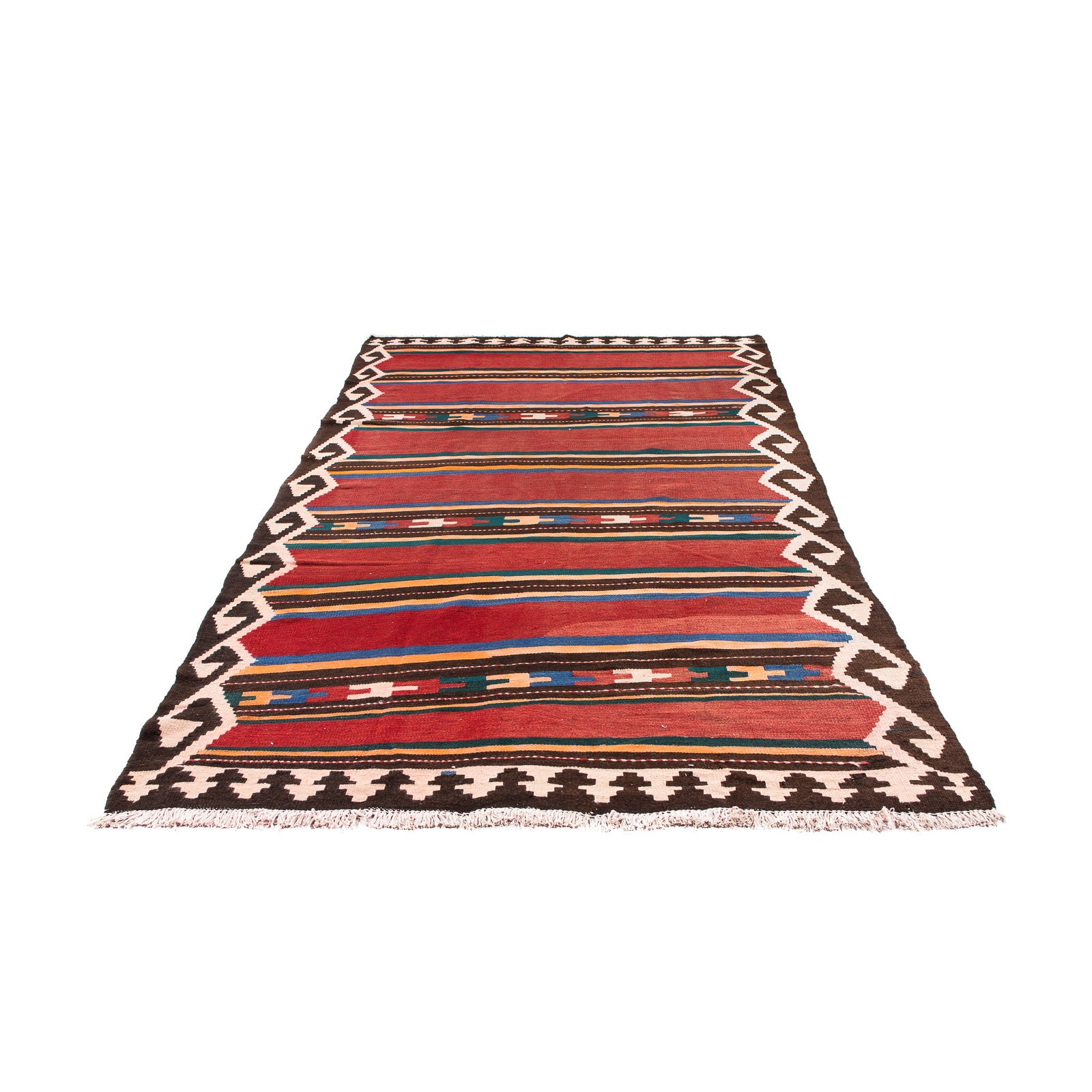 Tapis de couloir Tapis Kelim - Vieux - 315 x 150 cm - multicolore