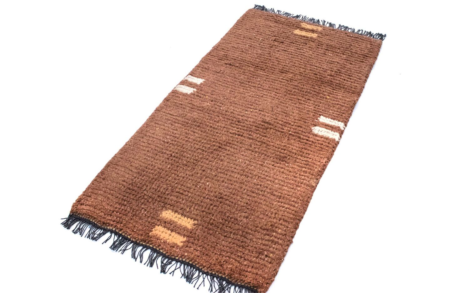 Tapis Népalais - 140 x 70 cm - marron