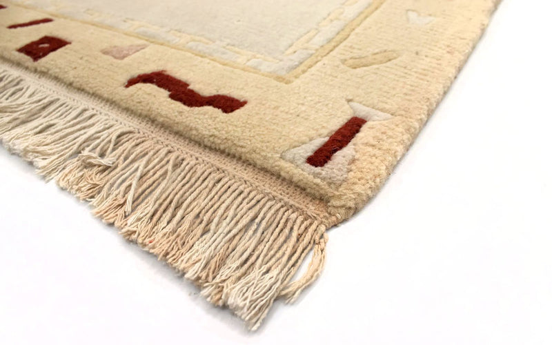 Nepal Teppich 140 x 70 cm - beige