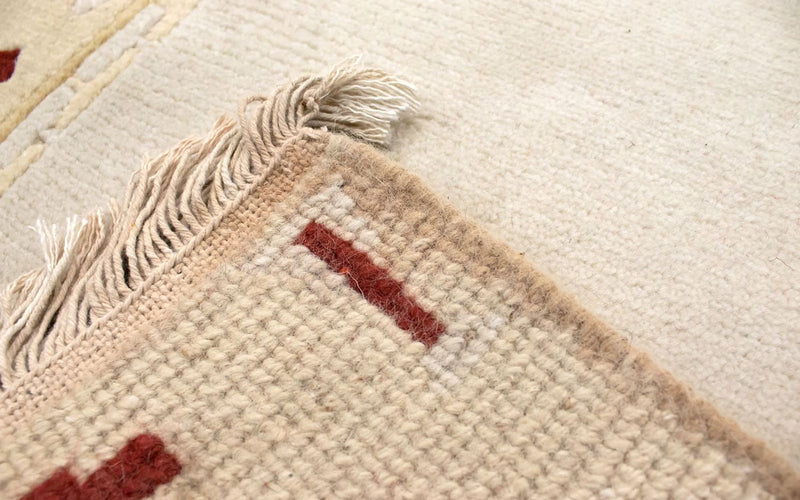Nepal Teppich 140 x 70 cm - beige