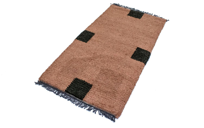 Tapis Népalais - 140 x 70 cm - marron