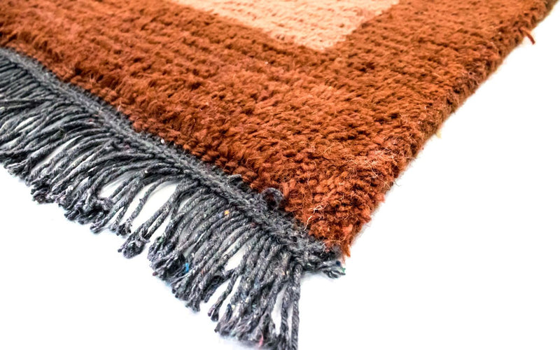 Tapis Népalais - 140 x 70 cm - marron