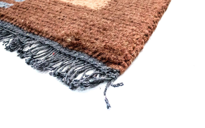 Tapis Népalais - 140 x 70 cm - marron