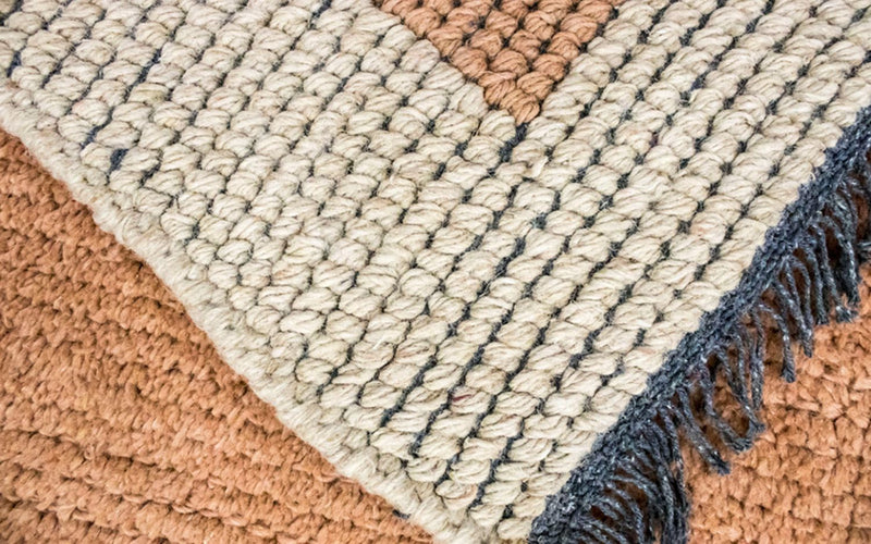 Tapis Népalais - 140 x 70 cm - marron