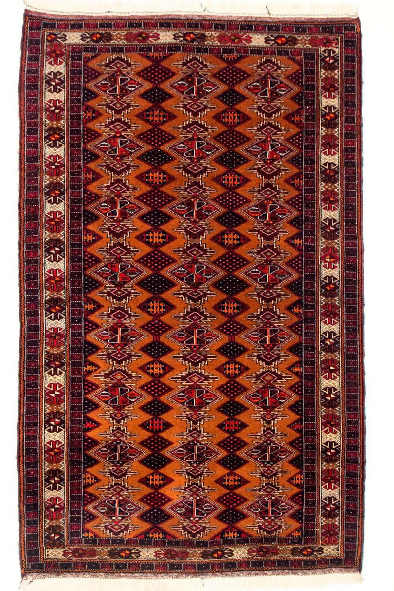 Tapis de couloir Tapis Belutsch - 174 x 100 cm - jaune moutarde