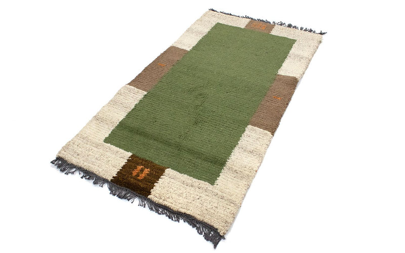Tapis Népalais - 140 x 70 cm - vert