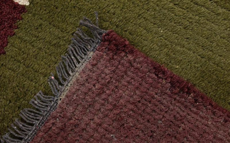 Tapis Népalais - 140 x 70 cm - vert