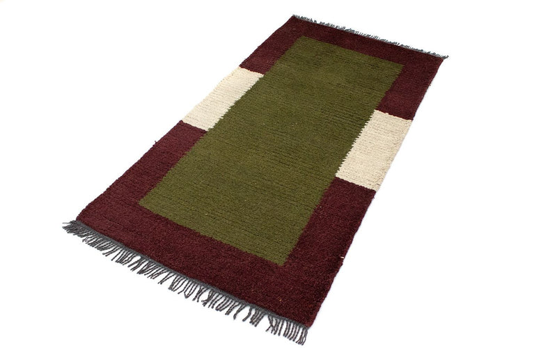 Tapis Népalais - 140 x 70 cm - vert
