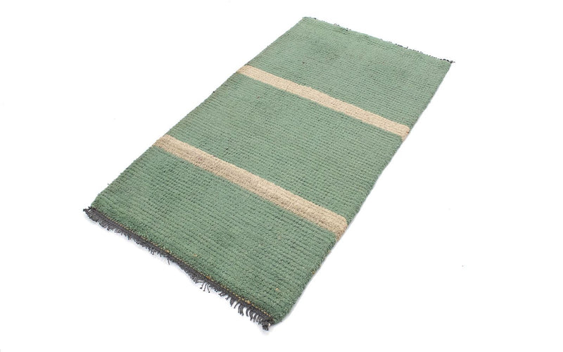Tapis Népalais - 140 x 70 cm - vert