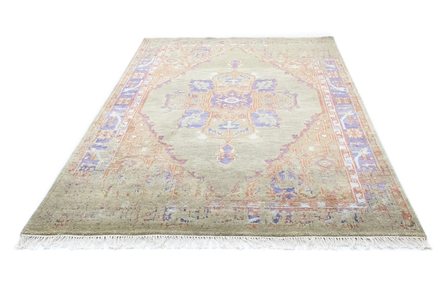 Tapis design - 243 x 166 cm - vert clair
