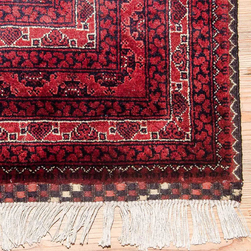 Tapis afghan - Boukhara - 299 x 195 cm - rouge