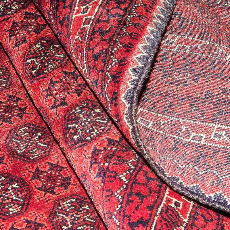Tapis afghan - Boukhara - 299 x 195 cm - rouge