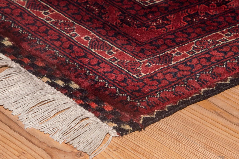 Tapis afghan - Boukhara - 299 x 195 cm - rouge