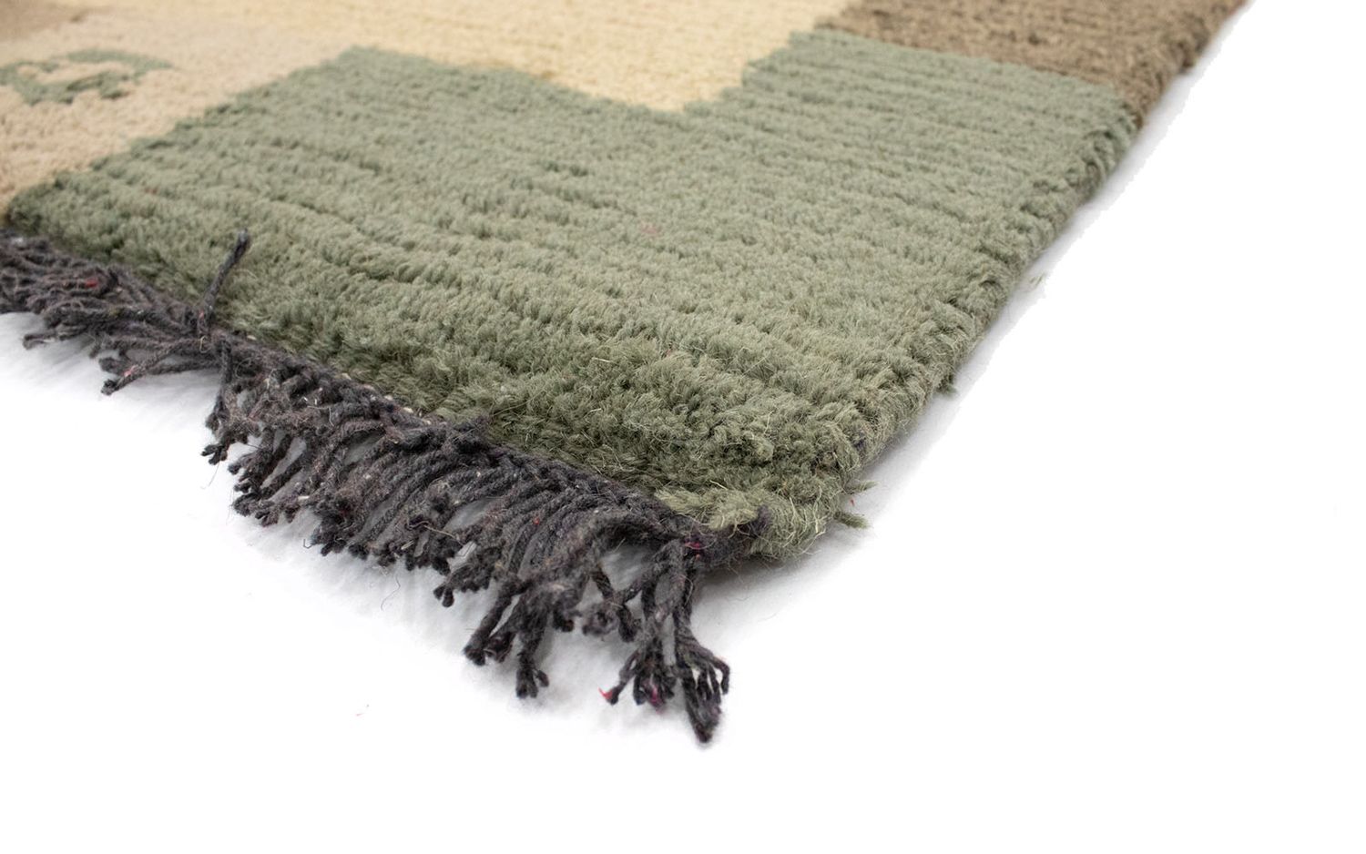 Tapis Népalais - 140 x 70 cm - marron clair