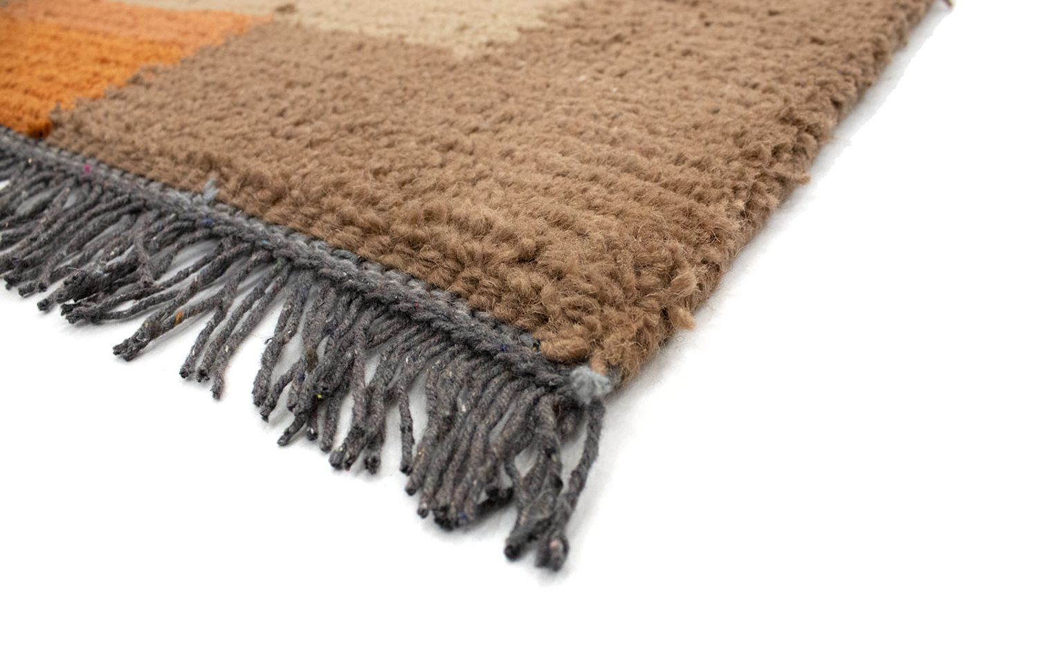 Tapis Népalais - 140 x 70 cm - marron clair