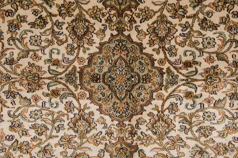 Tapis en soie - Soie du Cachemire - 186 x 126 cm - beige