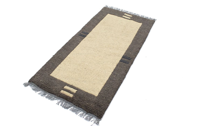 Tapis Népalais - 140 x 70 cm - beige
