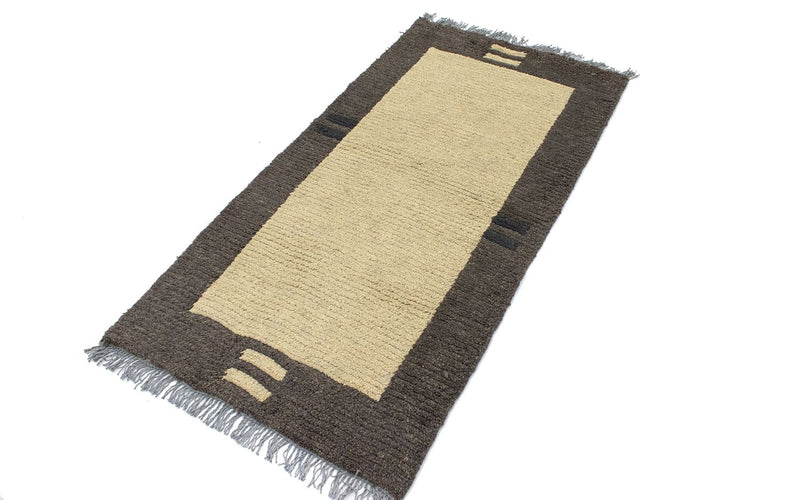 Tapis Népalais - 140 x 70 cm - beige