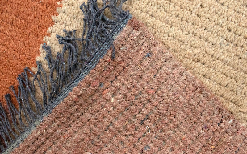 Tapis Népalais - 140 x 70 cm - marron clair