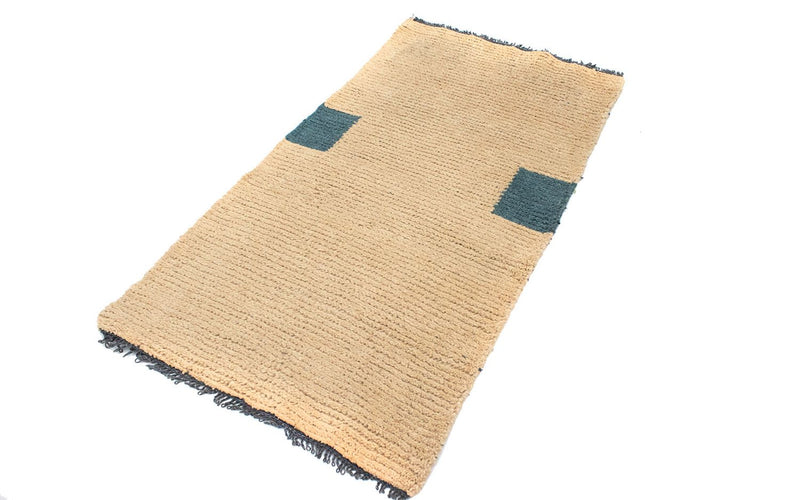 Tapis Népalais - 140 x 70 cm - beige