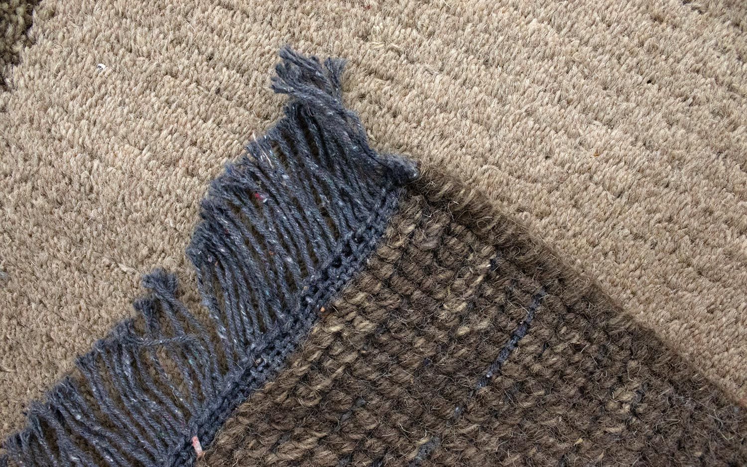 Tapis Népalais - 140 x 70 cm - marron clair