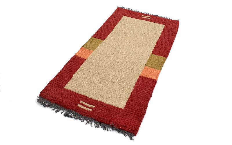 Tapis Népalais - 140 x 70 cm - beige